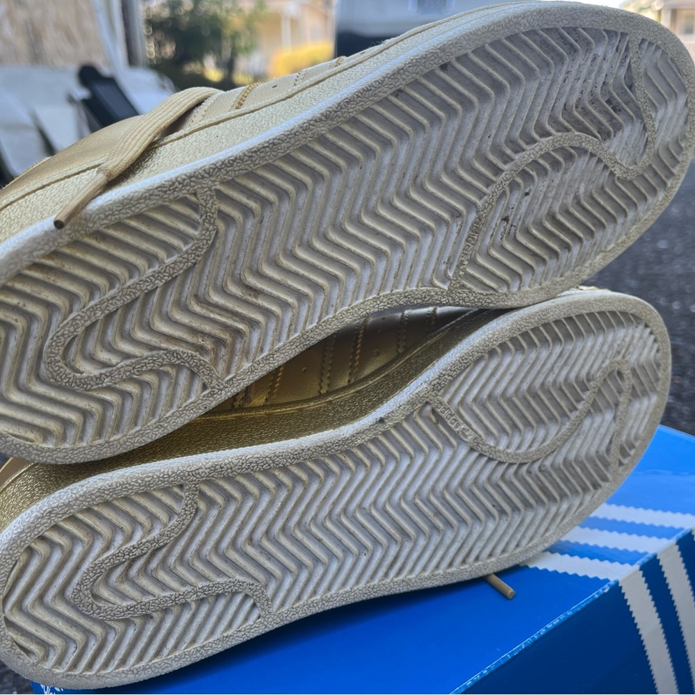 Adidas Metallic Gold Sneakers - Picture 7 of 8